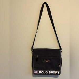 Polo by Ralph Lauren Black Messenger Bag